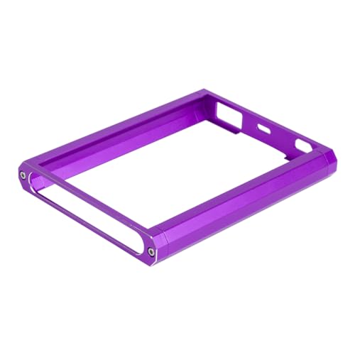 RC Transmitter Upper Lower Bracket,Metal Protector Frame,Transmitter Protector Battery Base Armor for Flysky Noble Lite NB4/NB4 PRO Remote Control Upgrade Parts(Lower Bracket Purple)