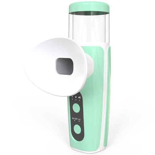 Eye Steamer for Dry Eyes Face Steamer Wand 2 in 1 Nano Eye Mist Sprayer with Cold & Hot Compress Modes Portable Handheld Facial Steamer for Moisturizing and Soothing