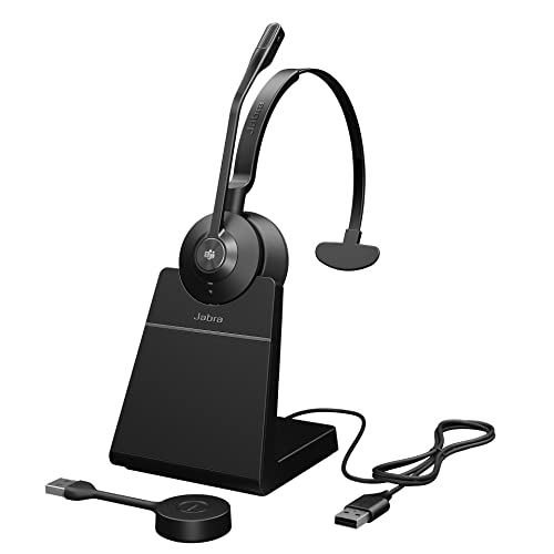 Jabra Engage 55 – Micro-casque mono sans fil avec adaptateur DECT USB-A Link 400, Microphone à réduction de bruit, Portée étendue et base de chargement – Certifié MS Teams – Noir - Les Beatles, Paul McCartney, John Lennon, RIngo Starr, George Harrison Jabra Engage 55 - Micro-casque mono sans fil avec adaptateur DECT USB-A Link 400, Microphone à réduction de bruit, Portée étendue et base de chargement - Certifié MS Teams - Noir