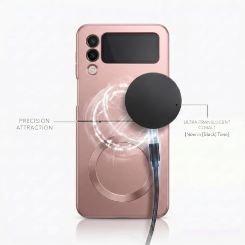 Image of amazon basics Premium Mag-Safe Case for Samsung Galaxy Z Flip 3 5G | Shockproof & Anti-Scratch Cover | Soft Silicone with Wireless Charging | Camera Lens Guard - Rose Gold