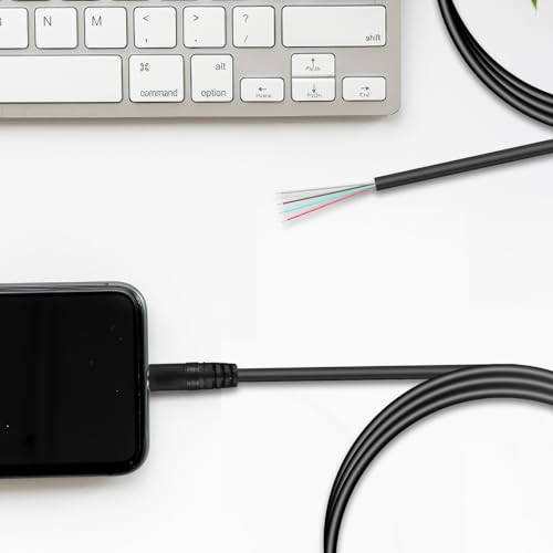 Juego de 8 cables de audio Jack 3.5 mm macho a hembra 1m miniatura 5