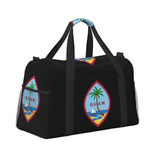 National Emblem Of Guam Travel Duffel Bag Large Foldable Waterproof Overnight Bag For Beach Swim Bags Pool Sports Gym3