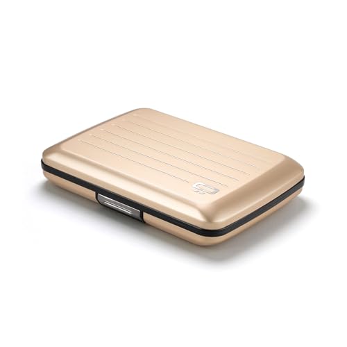 Image of OGON -DESIGNS- Slim RFID Blocking Aluminum Card Holder Wallet - OSLO