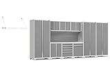 NewAge Products Pro Series Platinum 10 Piece Set, Garage Cabinets, 54513
