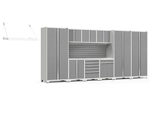 NewAge Products Pro Series Platinum 10 Piece Set, Garage Cabinets, 54513