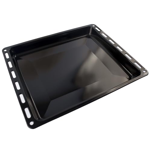 Self Spares - Enamelled Sheet Pan 465x375x40 mm, Black Compatible with Siemens,Neff, Bosch, Constructa, Ovens Baking Tray 00742637