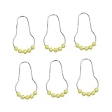 Crochet pour anneaux de rideau : le matériau et la finition soignée permettent des années d'utilisation dans les éléments difficiles de la salle de bain, les anneaux de rideau de