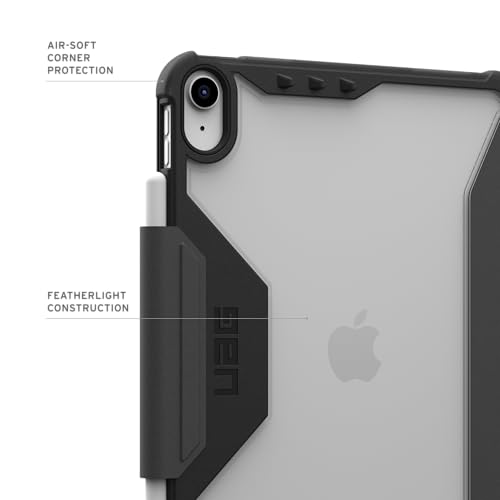Image of URBAN ARMOR GEAR UAG Designed for iPad A16 Case 11 inch 11th Gen 2025, 10.9 inch 10th Gen 2022 (A3354 A3355) Plyo LT - Armor Shell Folio Cover with Adjustable Kickstand & Pencil Holder, Ice /Black