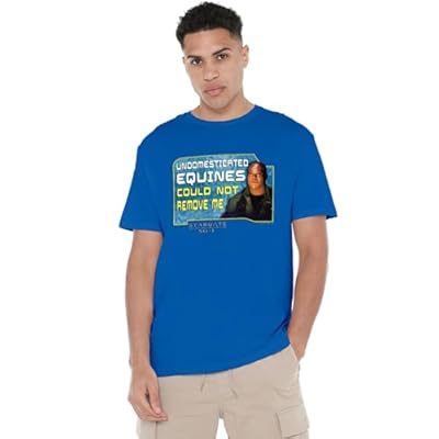 Stargate Sg-1 Sg1 Dedicated T Shirt, Royal Camiseta, Azul Cobalto, S Unisex Adulto | Ya disponible en tu tienda friki favorita! En mundofriki.es!