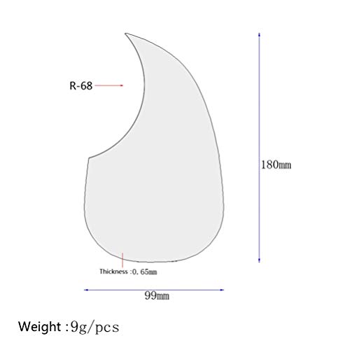 Milisten Flower Guitar Pickguard Self Adhesive Guitar Pick Guard Scratch Plate For Acoustic Electric Guitar Parts #TOP2