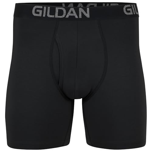 Image of Gildan Men's Underwear Cotton Stretch Boxer Briefs, Multipack