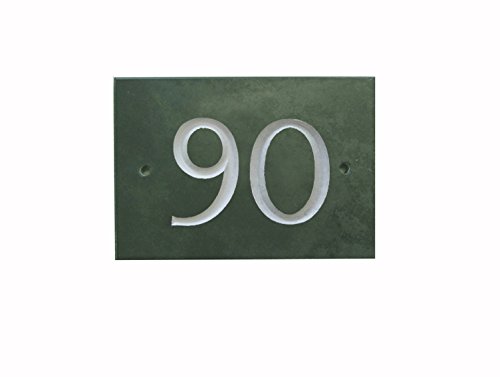 Green Slate House Number (1-99) (No 90)