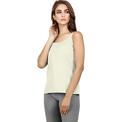 Image of Cotton Short Camisole Non-Stretchable Slip for Women | Short Kurti Slip | Short Camisole | Half-Length Lining | Waist Length Inner | Sameez | Samij(Half Slip)