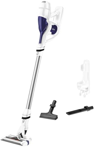 ROWENTA AIR FORCE 360 MAX Aspirateur Balai sans Fil Multifonction 21,9V, Jusqu'à 30 Min d'autonomie, Ultra léger, Tête d'aspiration avec LED, Bien accessoirisé Blanc RH9021WO