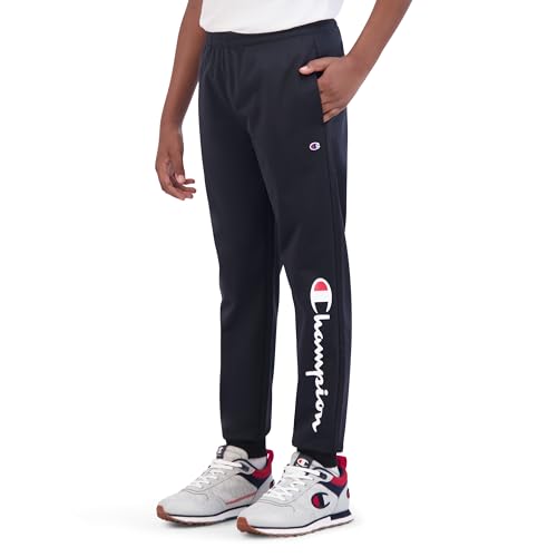 Champion Heritage Boys Iconic Track Pants | Athletic Jogger Pant | Kids Sweatpants