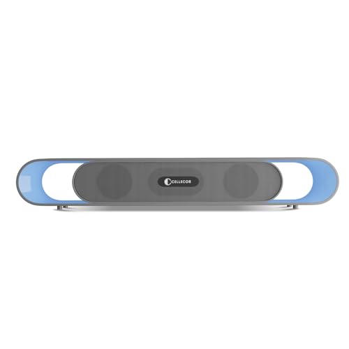 Image of CELLECOR CLB30 BEATZ with 3D Surround Sound | 10 Hour Playtime | 5.3V | 20W Bluetooth Soundbar with Disco Light - Grey