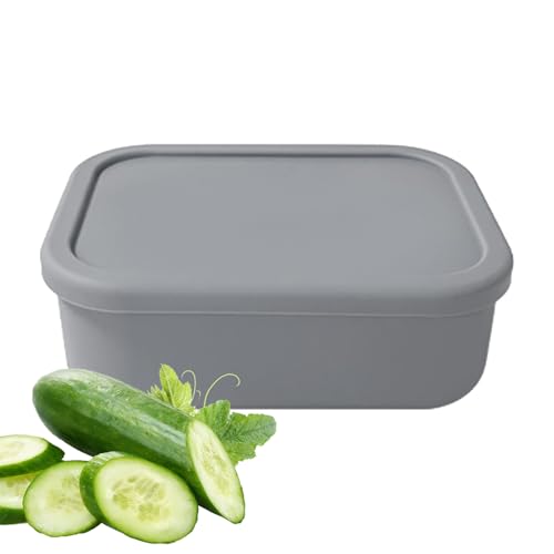 シリコンランチボックス - 食品グレードのポータブルフードボックス耐熱性 | ランチバッグ 電子レンジ対応 耐冷食品容器 学校 大学 企業 幼稚園用