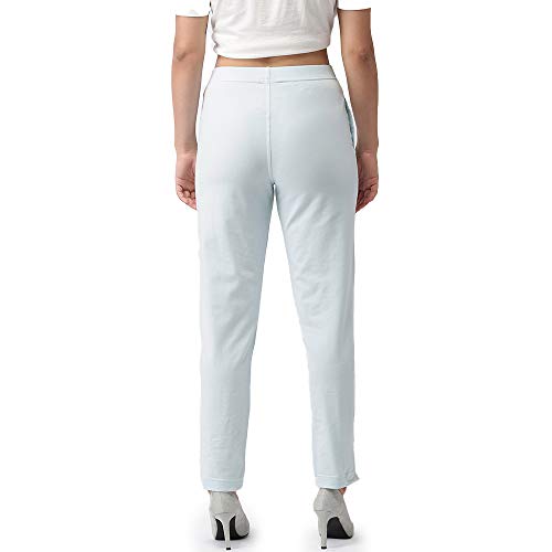 Image of GO COLORS Cotton Stretch Kurti Pants Full Length for Women | Breathable, Mid Rise, Tall