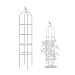 Produktbild Rankhilfe Rankobelisk Metall 180x50cm 230x50cm 280x50cm 330x50cm Tomaten Rankhilfe Gitterspalier für Kletterpflanzen, Rosen, Gemüse und Blumen Obelisk (Color : White, Size : H280x D50cm(9.2x1.6ft))