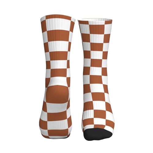 Image of Checkered Socks, Cute Socks for Women for Travel, Running, Daily
