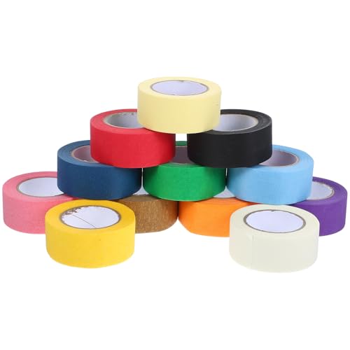Cinta Washi fácil de rasgar jojofuny 12 rollos decorativos de alta adherencia para diario