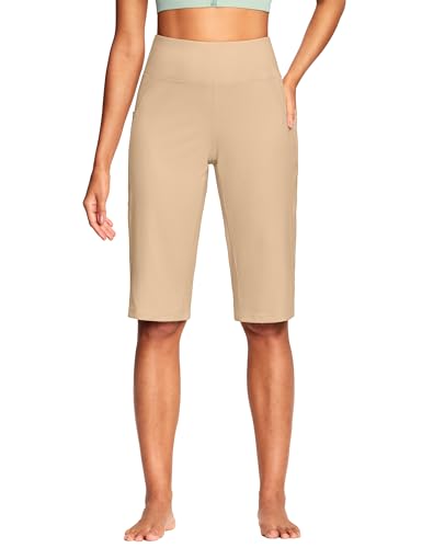 Image of ISEEGZ 15 inch / 18 inch / 21 inch / 25 inch Capri Pants for Women High Waist with Pockets Women's Capris Workout Yoga Pants Loose Straight Leg