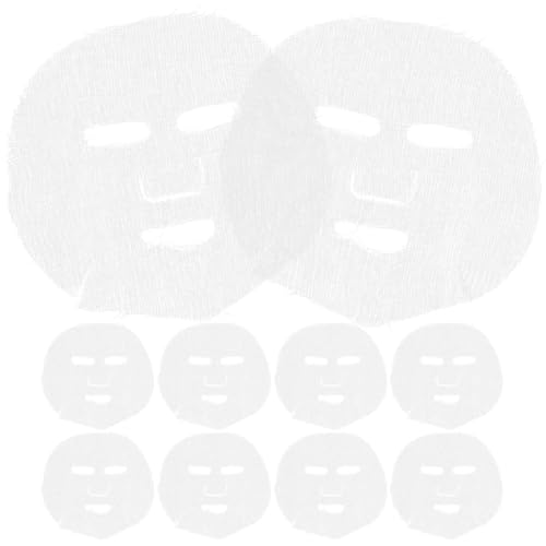MAGICLULU Mascarillas Faciales de Gasa Precortadas 100 Piezas Tamaño 205X23 CM para Cuidado Piel Uso Profesional en Salones de Belleza Material Suave y Absorbente Ajuste Ceñido para