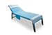 BIANCHERIAWEB Telo Mare Palau, 75x190 cm Telo Lettino Tinta Unita Spiaggia Piscina Con Cuscino Imbottito E Tasche A Righe (Colore turchese)
