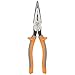 Klein Tools 2038RINS Pliers, Made in USA, Electrician's Insulated Long Nose Side-Cutting Pliers, 1000V Rated, Induction Hardened Knives, 8-Inch