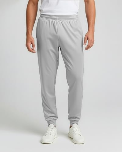 Image of Real Essentials 3 Pack: Men's Active Athletic Casual Jogger Sweatpants with Pockets