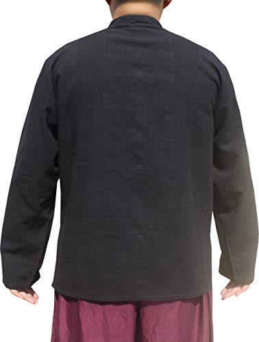 RaanPahMuang Chinese Mandarin Collar Navel Cotton Jacket Many Front Buttons2