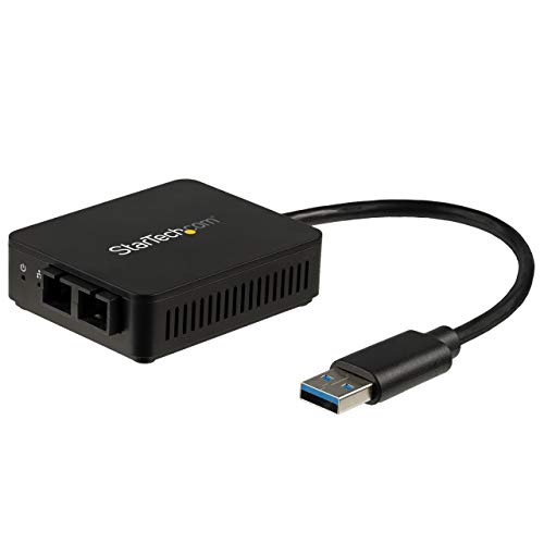 StarTech.com USB to Fiber Optic Converter - 1000Base-SX SC - MM - Windows/Mac/Linux - USB 3.0 Ethernet Adapter - Network Adapter (US1GA30SXSC)