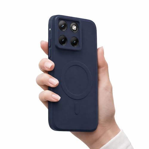 Image of Back Cover | MagFit Ring Design (Non-Magnetic) | Shockproof Case | Anti-Slip Grip | Raised Camera Edges | Slim Protective Case for Motorola Moto Edge 70 Fusion 5G (Steel Blue)