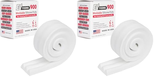 Image of 900 Moldable Silicone Putty - White Triangular Shape (Pack of 2)