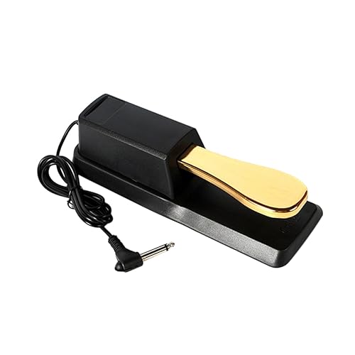 Kisangel 1Pc Piano Sustain Pedal Durable Damper Foot Pedal for Electronic Keyboards and Synthesizers Construction Design Compatible with Midi Instruments