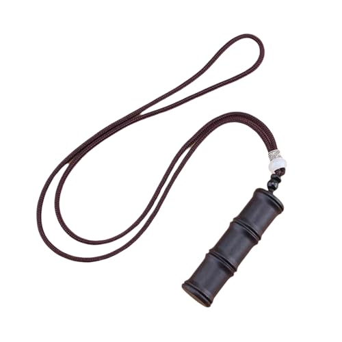 EUHELOPA メモリアルグッズ ネクレス ペンダント キーホルダー ストラップ カップル 檀木 御守り ペット 分骨 骨壷 木製 犬 猫 手元供養 産毛 お洒落 アクセサリー ケース (B)