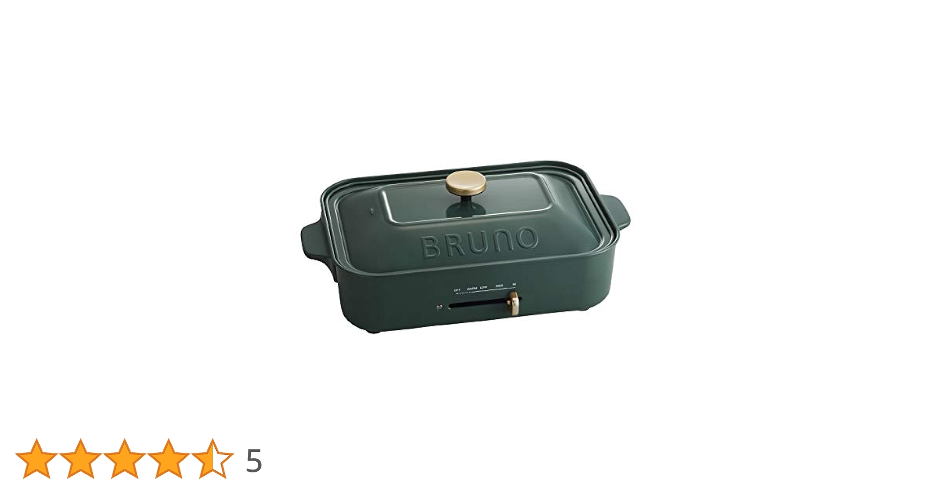 BRUNO コンパクトホットプレート BOE-21 モスグリーン新品未使用 Amazon | BRUNO コンパクトホットプレート BOE-21 (モスグリーン