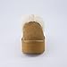 CUSHIONAIRE Women's Husky Genuine Suede Cozy Mule Platform +Memory Foam, Wide Widths Available, Chestnut Suede 8