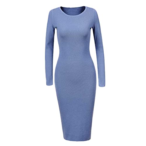 Robe pull en tricot KEHAIOO élégante et chic manche longue L