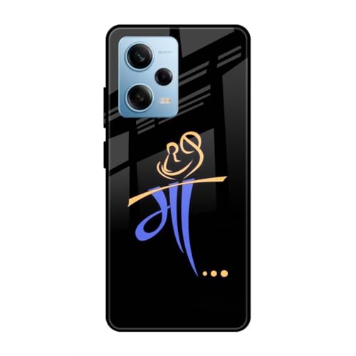 Image of SmashItUp Maa | Mom and Dad Designer Printed TPU Metal Case Mobile Back Cover for Redmi Note 12 Pro 5G