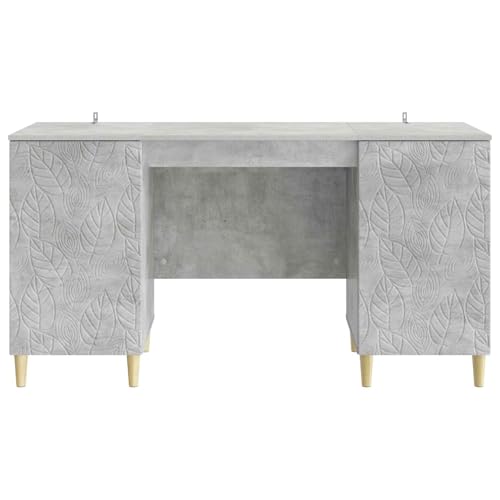 Bureau gris béton compact pour ranger ses documents et optimiser l'espace