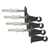 Windhager Wandbefestigung für Gitterspalier, 4 Stück, Grün, 32 x 16 x 33 mm, 05721 (Packung mit 4)