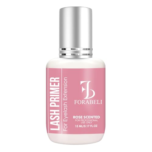 Forabeli Lash Primer for Eyelash Extensions | Maximum Retention & Adhesion Booster | Professional Protein Remover & Cleanser | Pre-Treatment for Natural Lashes | Oil Free Formula | 15ml