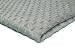Minkee Winky Grübchen Punkt stoff, dickflüssig flauschiger Plüschstoff mit Noppen Fleece 50 x 155 cm (Nr 8 Hellgrau)