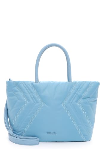 Tamaris Annalena grand sac cabas zippé grand volume couleur bleu ciel