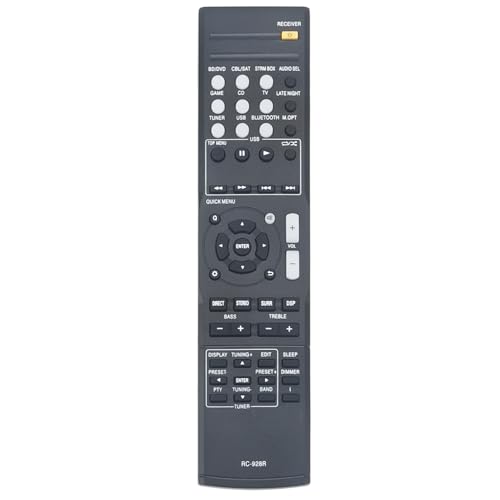 VINABTY RC-928R Reemplazar el Control Remoto Apto para Onkyo TV HT-S3800 HTS3900 HT-S3900 HTR397 HT-R397 HTP395 HT-P395 TXSR353 TX-SR353 TXSR373 TX-SR373 8300928000010S RT8300928000010S HTS3800