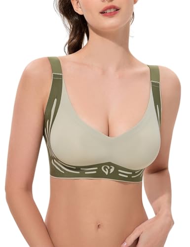 Bras for Women No Underwire, Womens Push Up Bras Wireless, Comfortable Bra Supportive Bralettes...