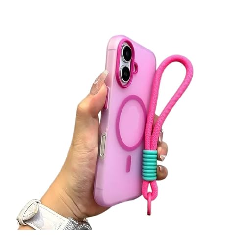 Coque souple mate avec lanière bonbon pour iPhone 13 12