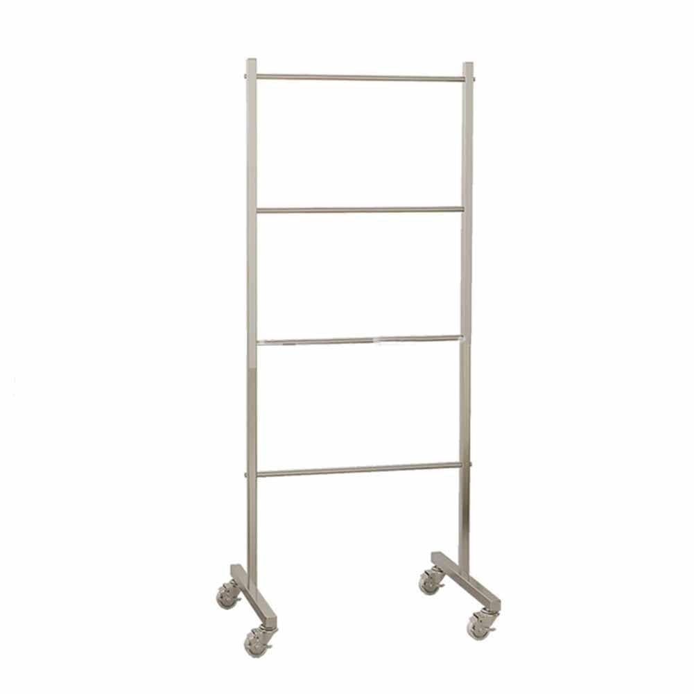 Negozio di Abbigliamento Portasciarpe e Organizer con Ruote Espositore Dorato for Mutandine, Pantaloncini, Reggiseni, Foulard, Scialli di Seta Vetrina(Silver)