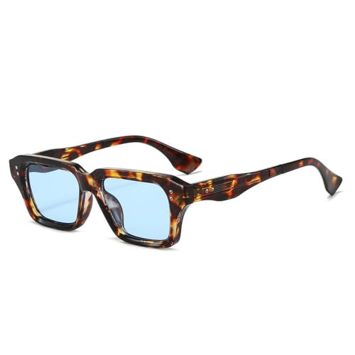 Lunettes de soleil carrées de qualité supérieure aux finitions rivets